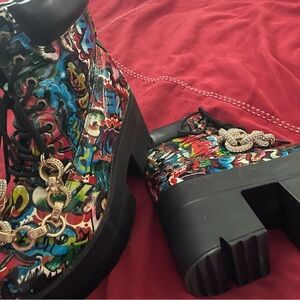 Colorful Women's Platform Boots